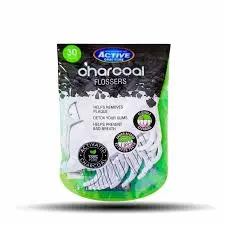 ACTIVE CHARCOAL FLOSSERS SACHET 30PCS