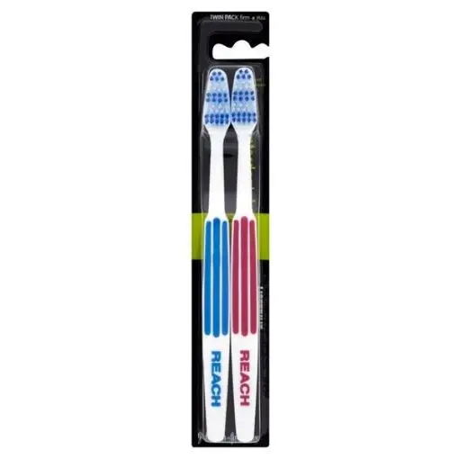 REACH TWIN PACK TOOTHBRUSH 