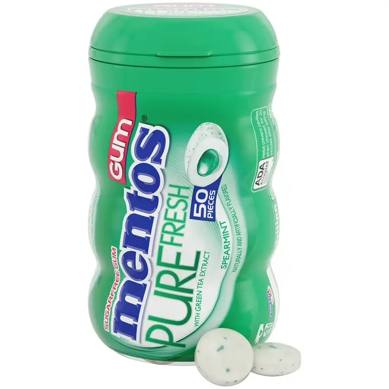 MENTOS SPEARMINT GUM CONTAINER 