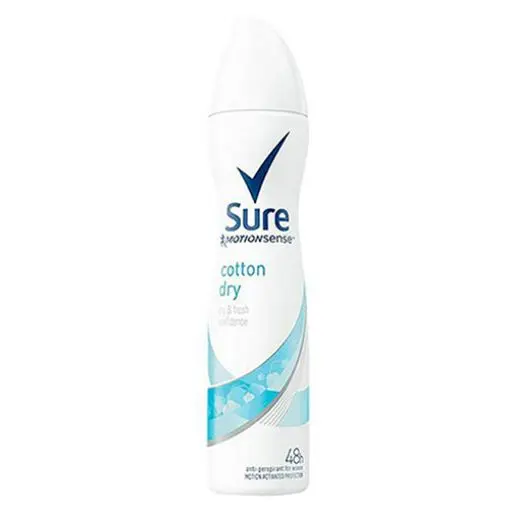 SURE COTTON DRY DEODORANT SPRAY 250ML