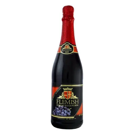 FLEMISH SPARKLING RED GRAPE DRINK 750ML