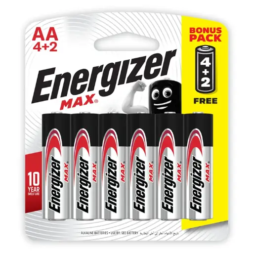ENERGIZER MAX AA 4+2 BIG SIZE