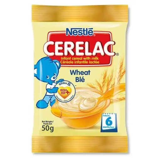 CERELAC SACHETS WHEAT 50G 
