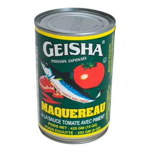 GEISHA MACKEREL 15OZ 