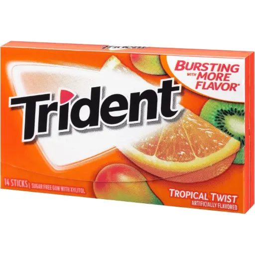 TRIDENT TROPICAL TWIST GUM
